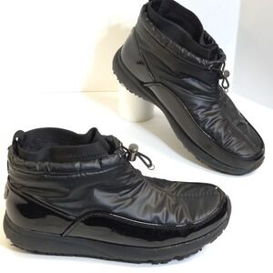 Women's Sporto Insulated Shoes Puffer Booties Wool‎ Fur Size 6M Black